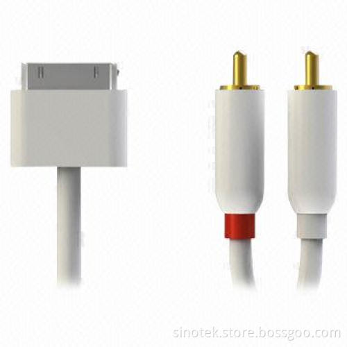 Cable for iPod, with MFI, Easy Connecting to Audio Equipment